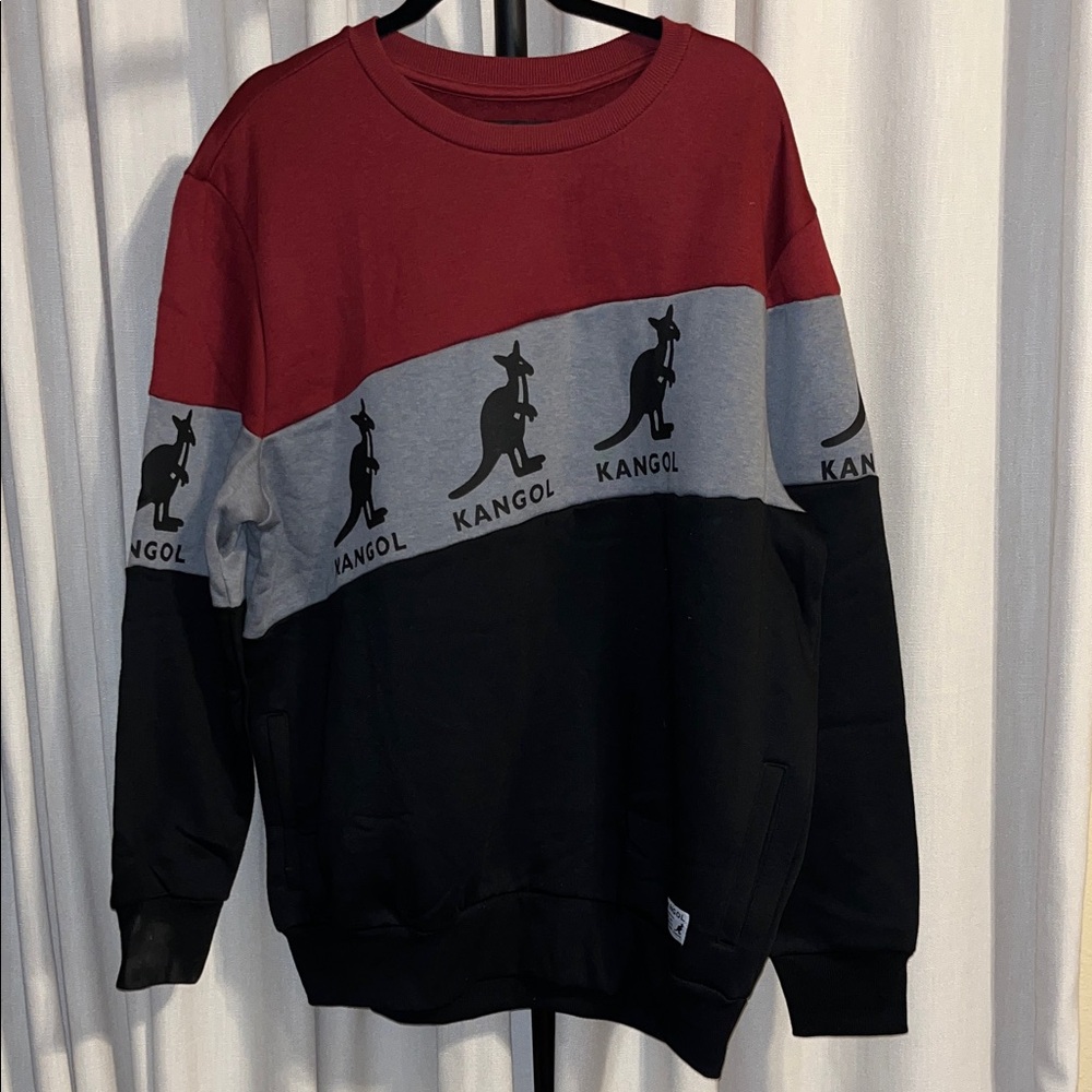 Kangol Men's Sweater - Red, Gray, Black